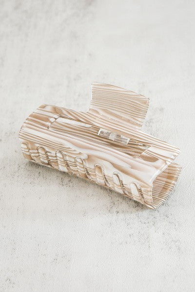 Marbled Stripe Hair Clip