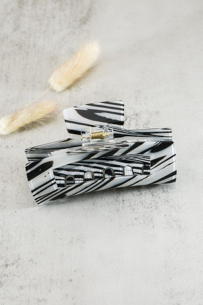 Marbled Stripe Hair Clip