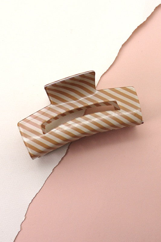Striped Hair Clip
