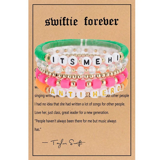 Swiftie Forever Anti Hero Bracelet Set