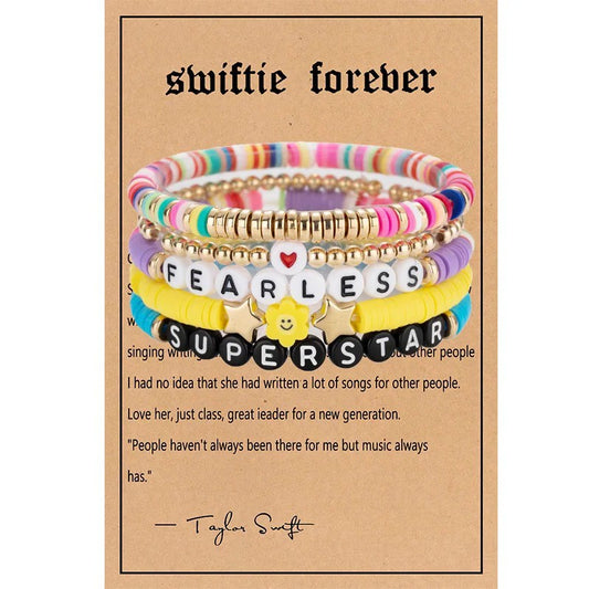 Swiftie Forever Fearless Bracelet Set