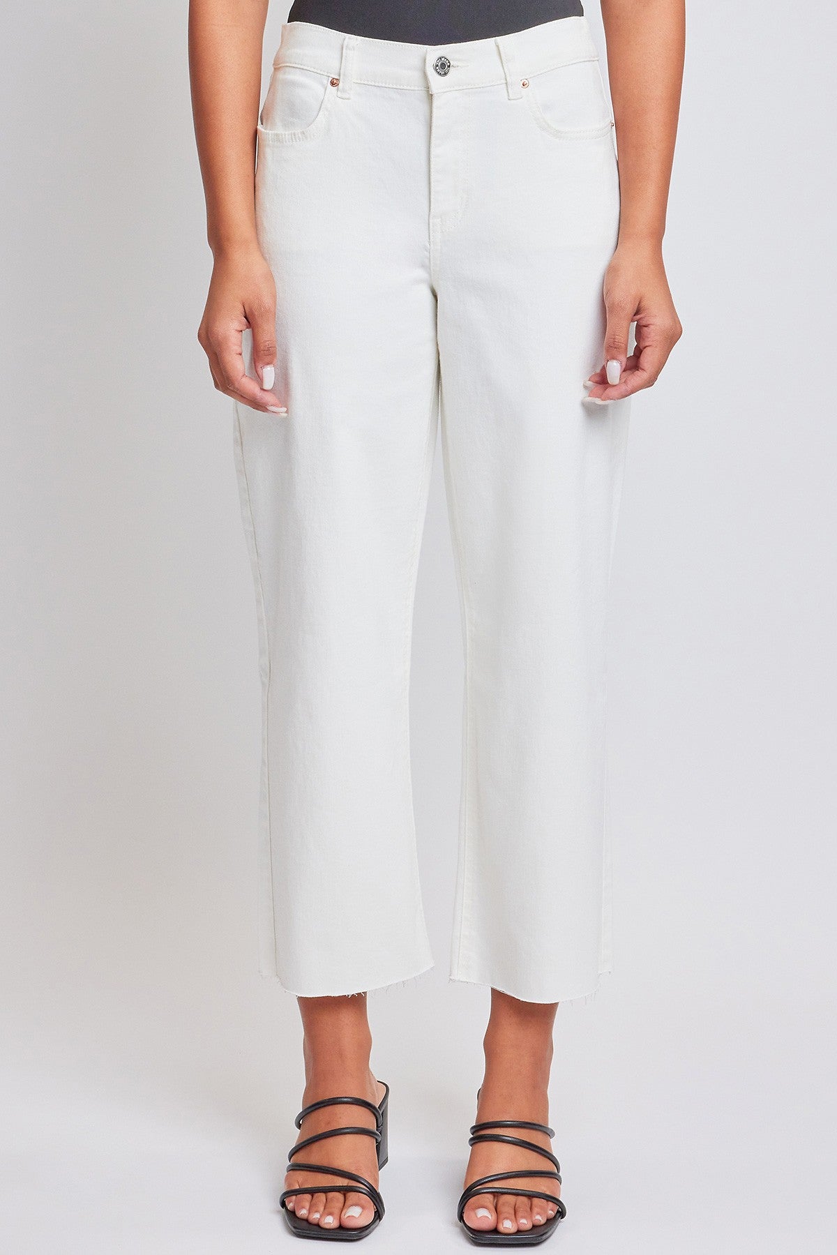 YMI Cropped Wide Leg Denim