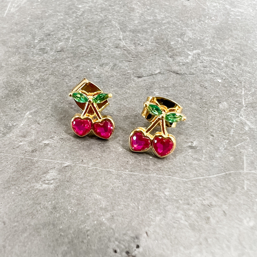Cherry Stud Earrings