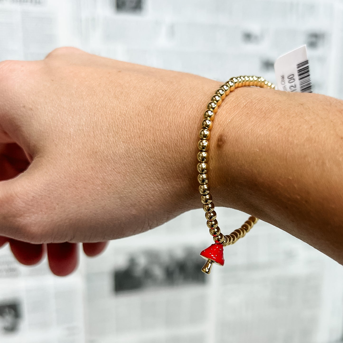 Mushroom Charm Bracelet