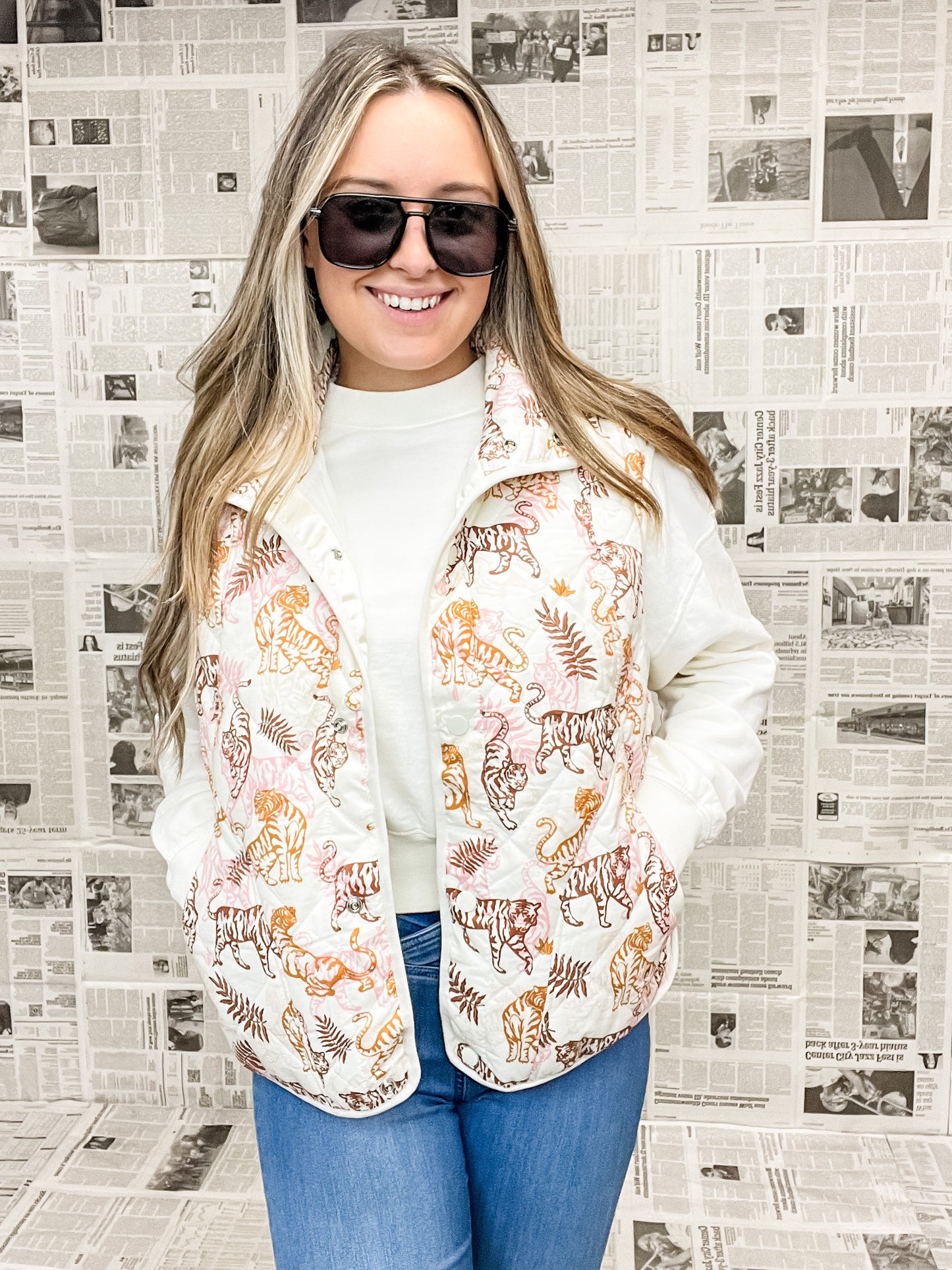 The Tiger Quilted Vest