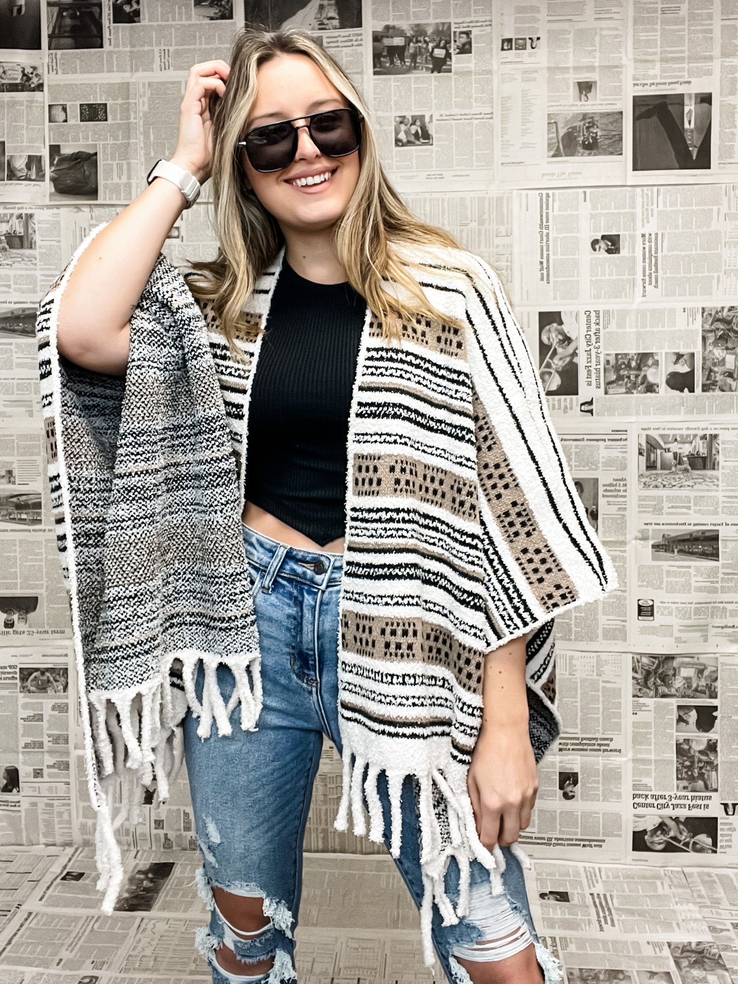 The Alexa Sweater Shawl