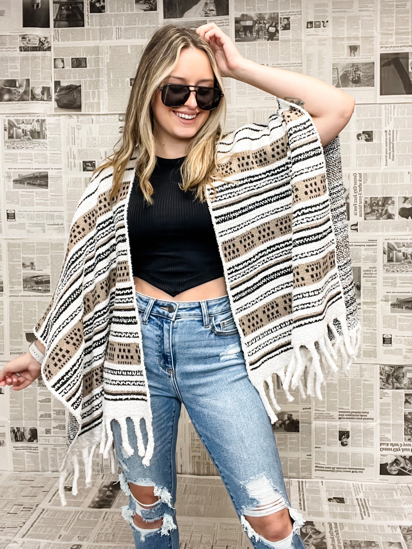 The Alexa Sweater Shawl