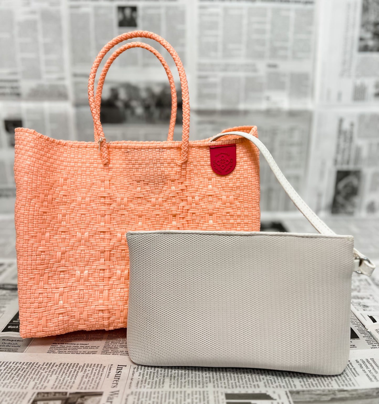 Tin Marin Canarias Medium Woven Crossbody Bag