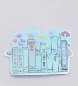 TSwift Holographic Book Sticker