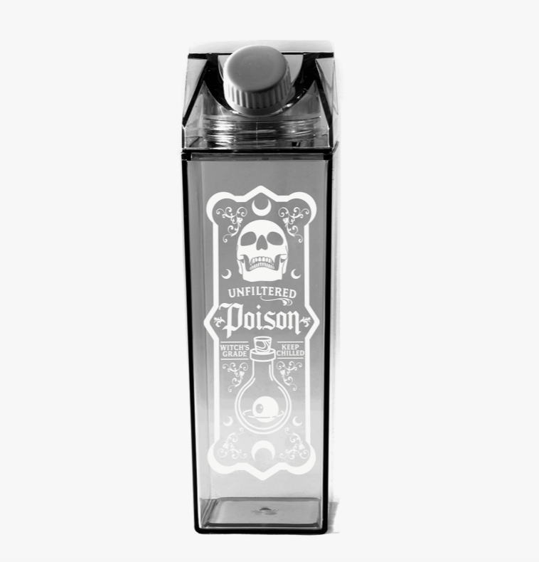 Unfiltered Poison Milk Carton Water Bottle