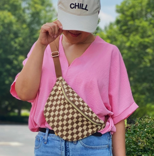 Check Yourself Belt Sling Bag