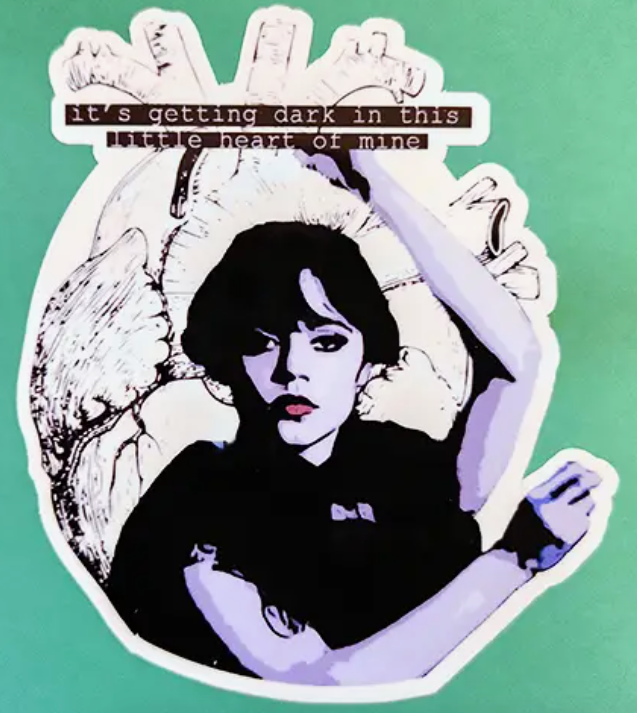 Wednesday Little Heart of Mine Sticker