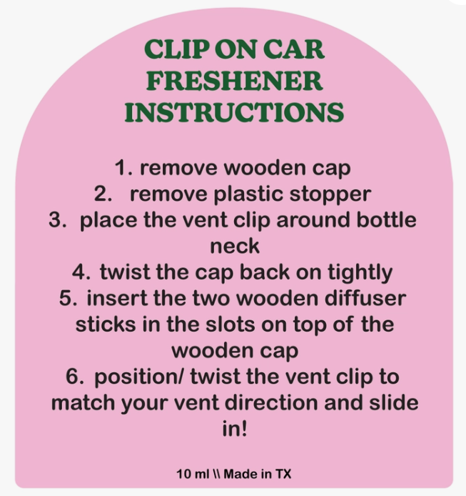 In This Car We Listen To Taylor Swift Car Diffuser