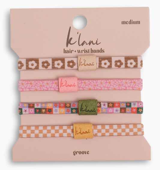 K'Lani Groove Hair Tie Bracelet Set