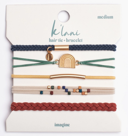 K'Lani Imagine Hair Tie Bracelet Set