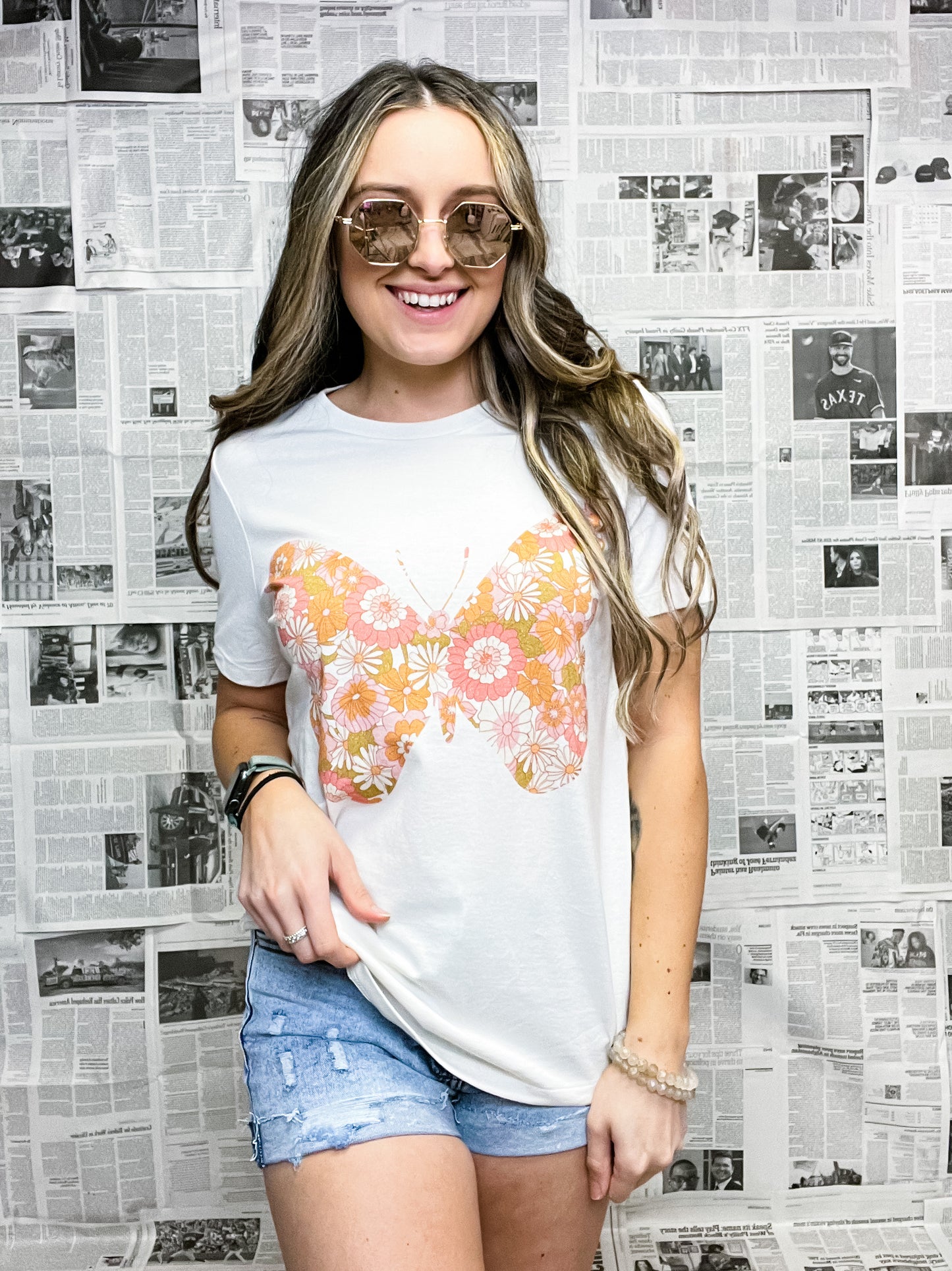 The Vintage Butterfly Graphic Tee