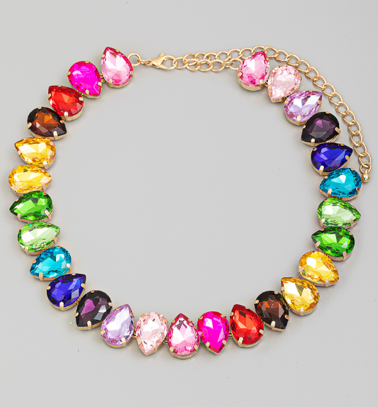 Teardrop Crystal Necklace