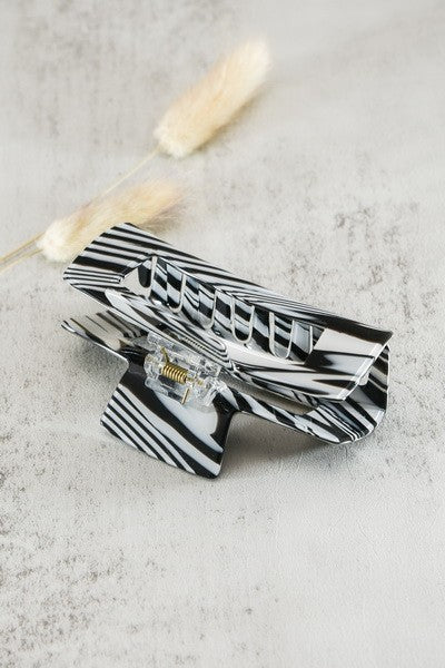 Marbled Stripe Hair Clip