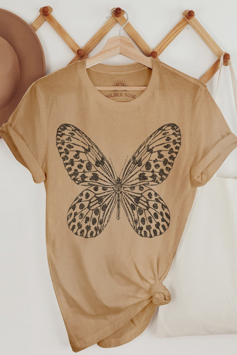 Leopard Butterfly Graphic Tee