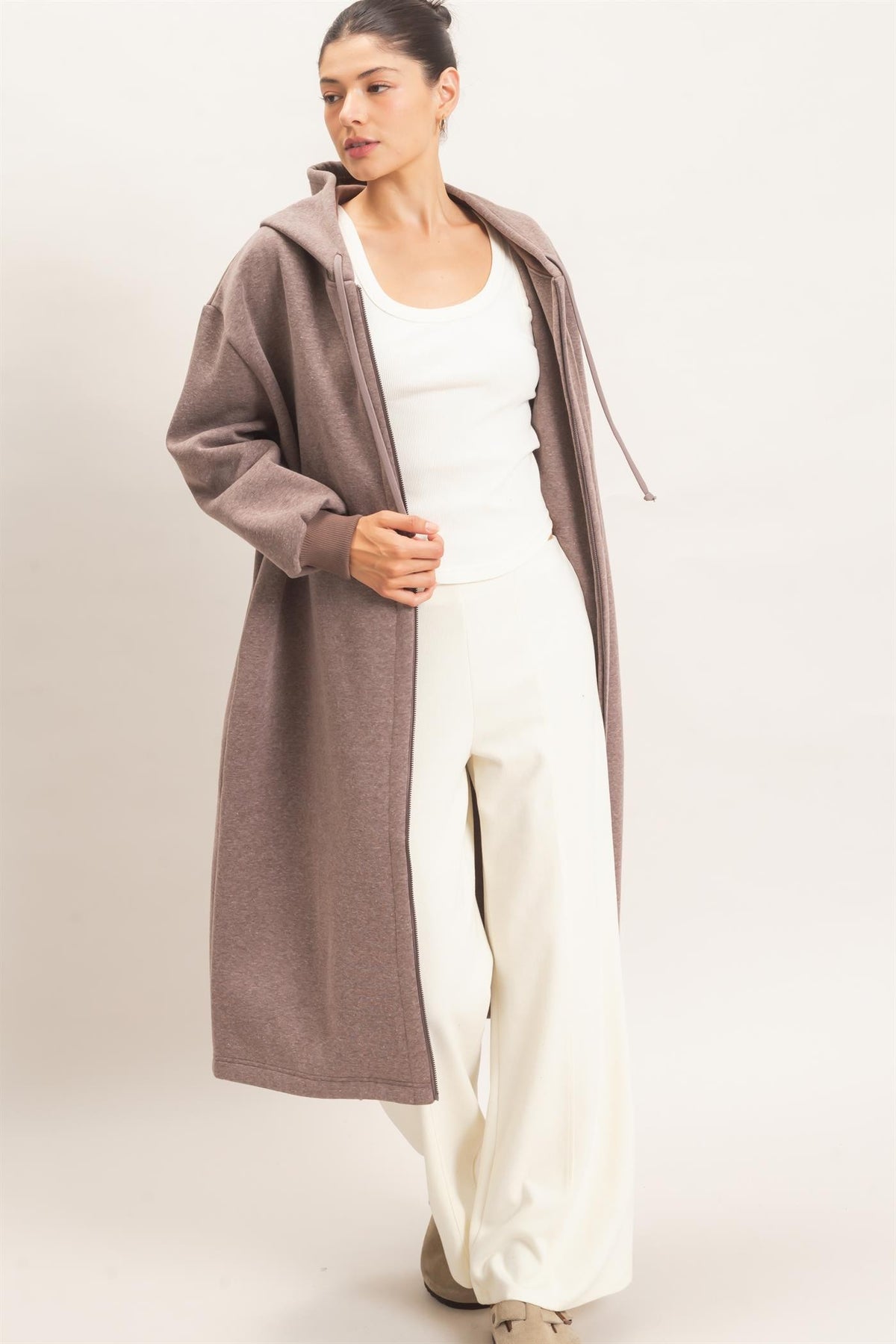 The Phoebe Hoodie Jacket - Walnut