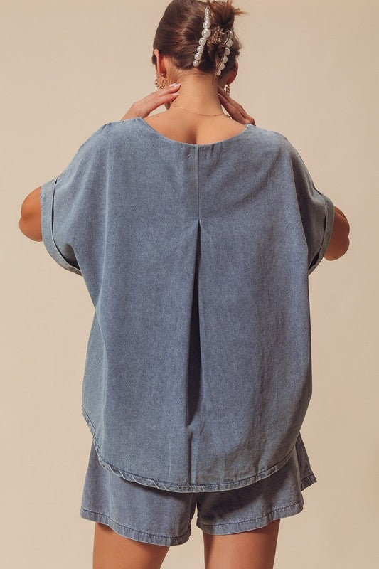 The Shae Denim Top