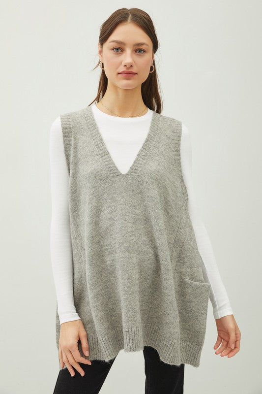 The Jocelyn Oversized Sweater Vest