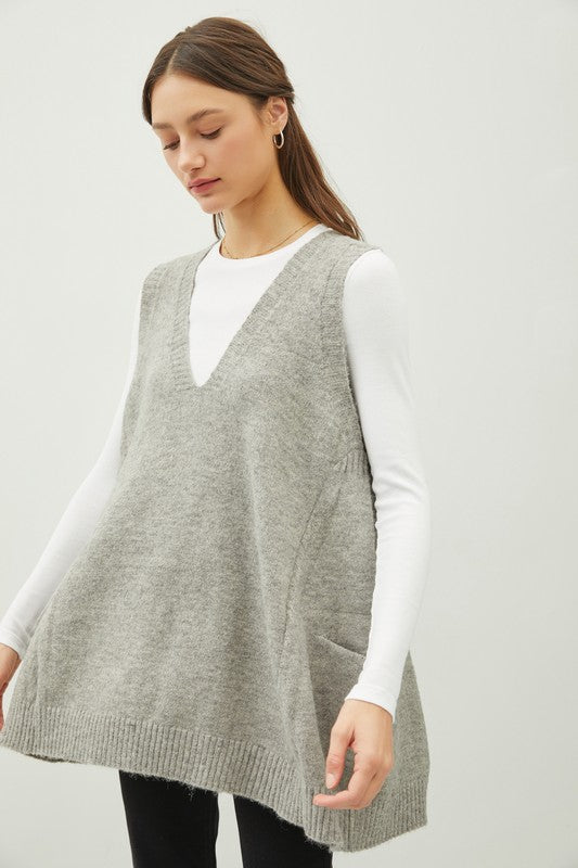 The Jocelyn Oversized Sweater Vest