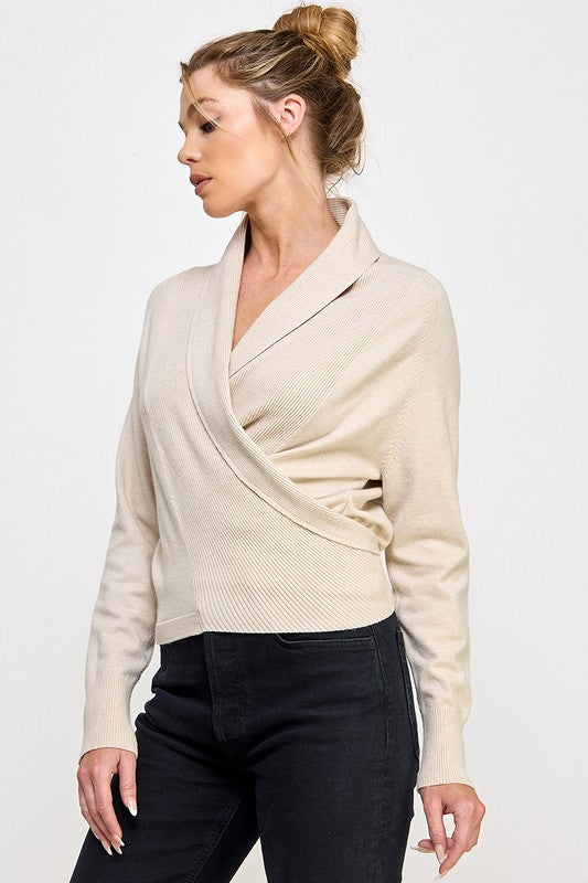 The Jane Wrap Sweater