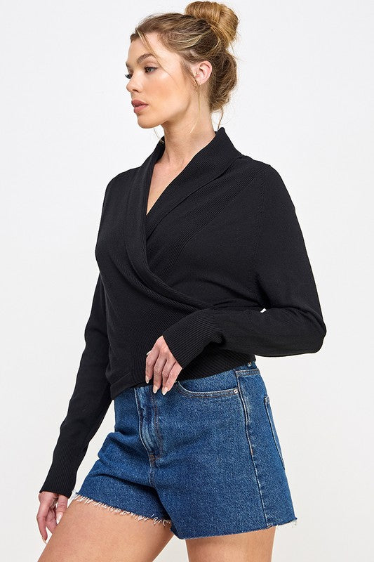 The Jane Wrap Sweater