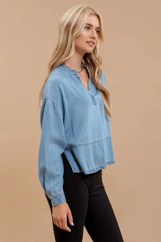 The Laura Denim Top