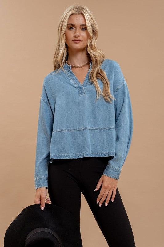 The Laura Denim Top