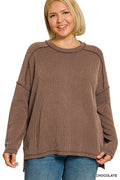 The Gwen Top PLUS - Chocolate