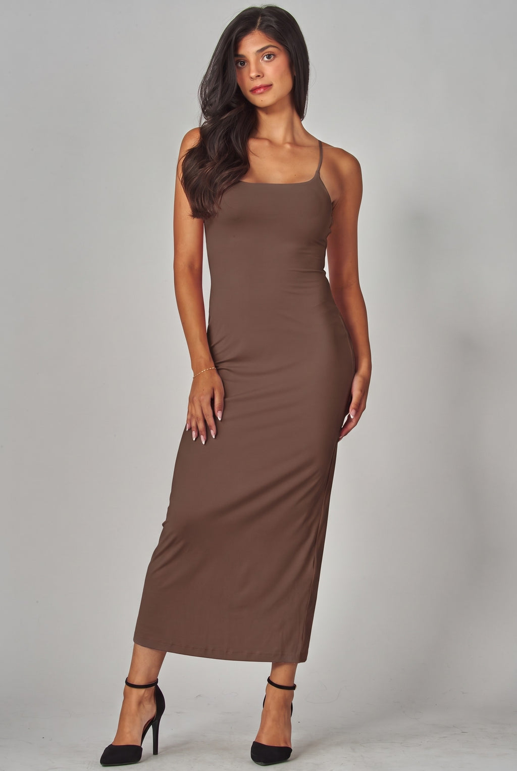 The Eloise Maxi Dress - Espresso