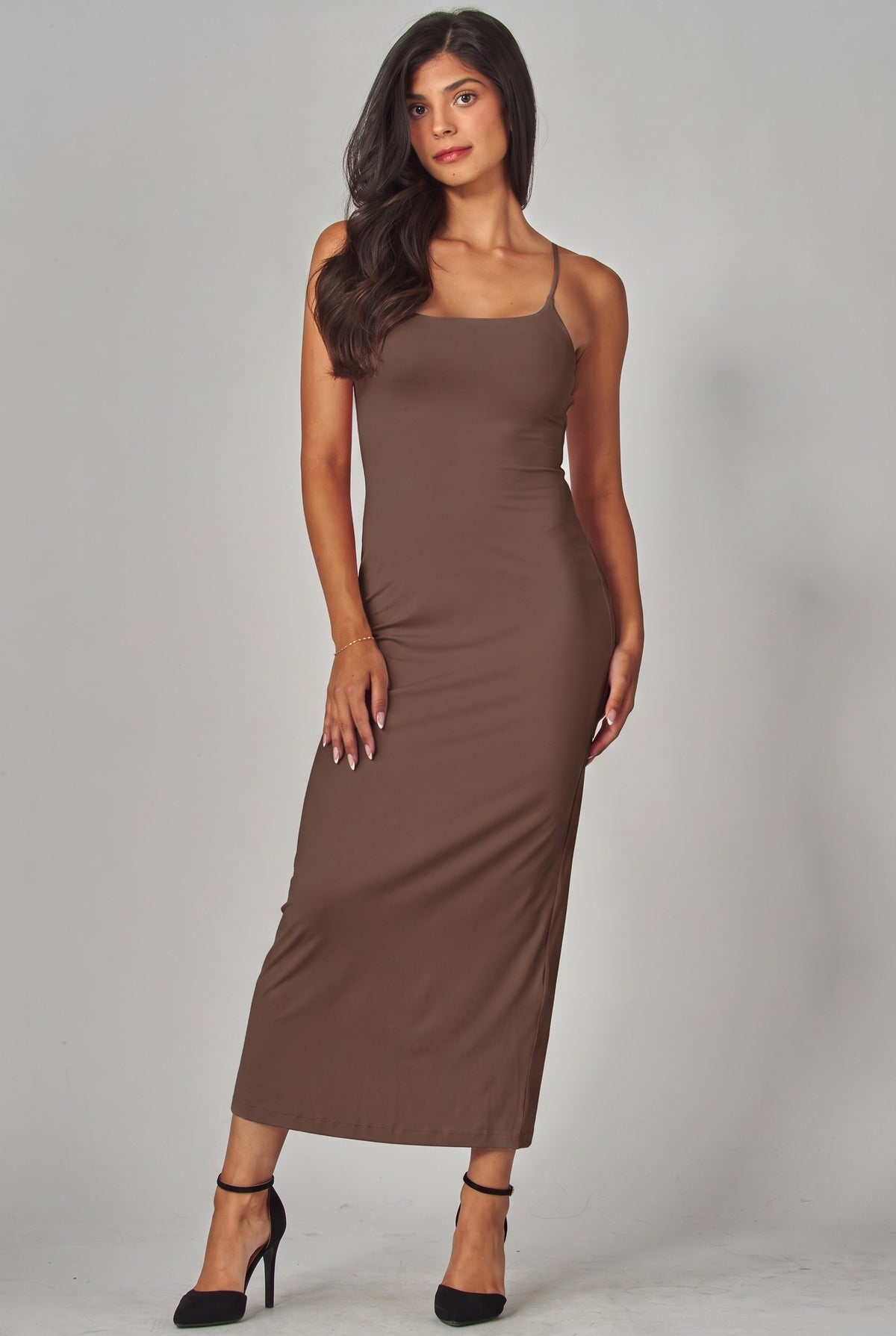 The Eloise Maxi Dress - Espresso