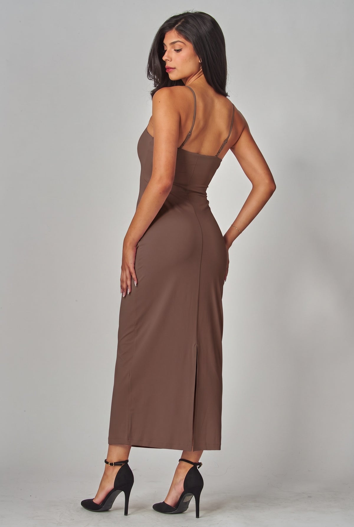 The Eloise Maxi Dress - Espresso