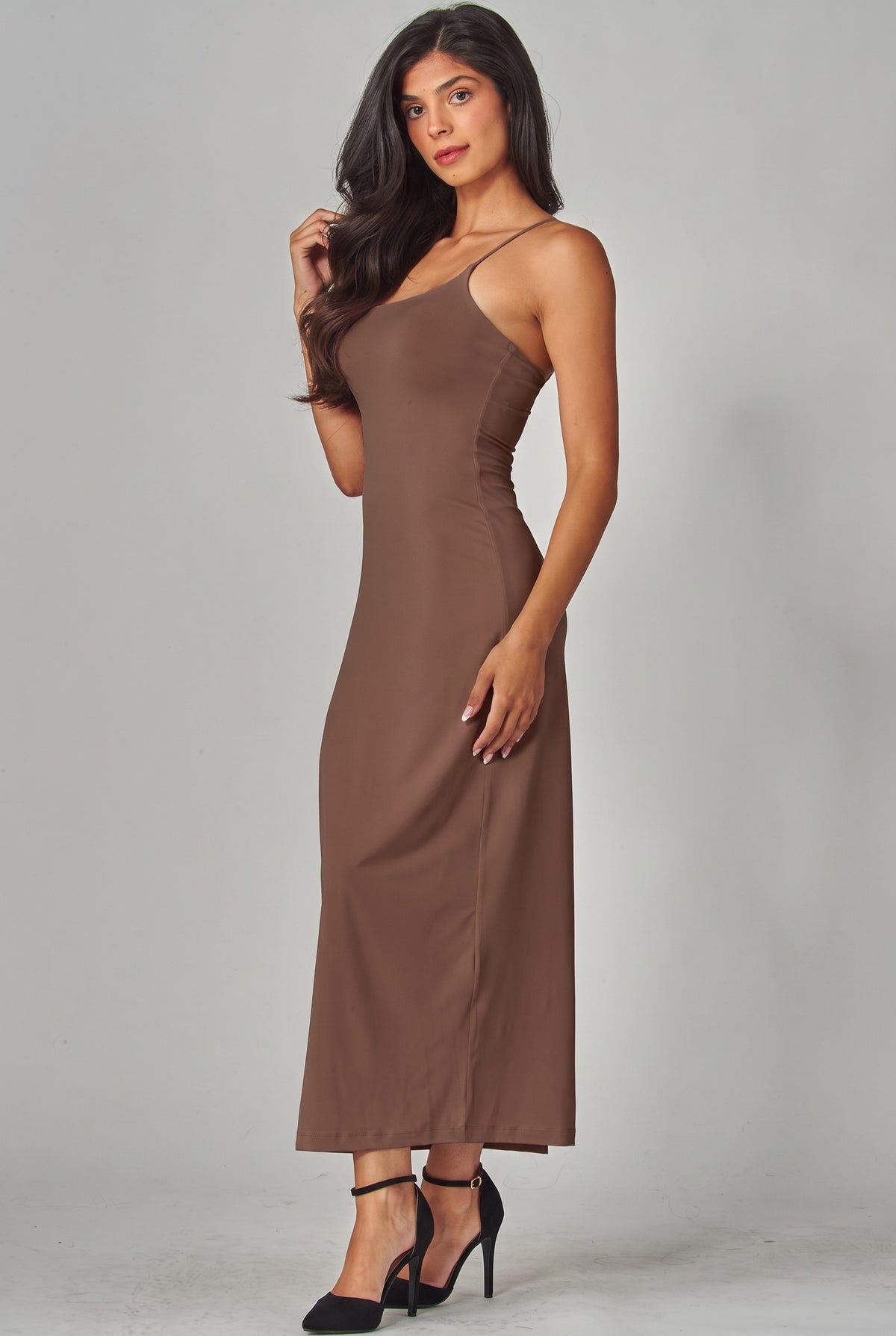 The Eloise Maxi Dress - Espresso