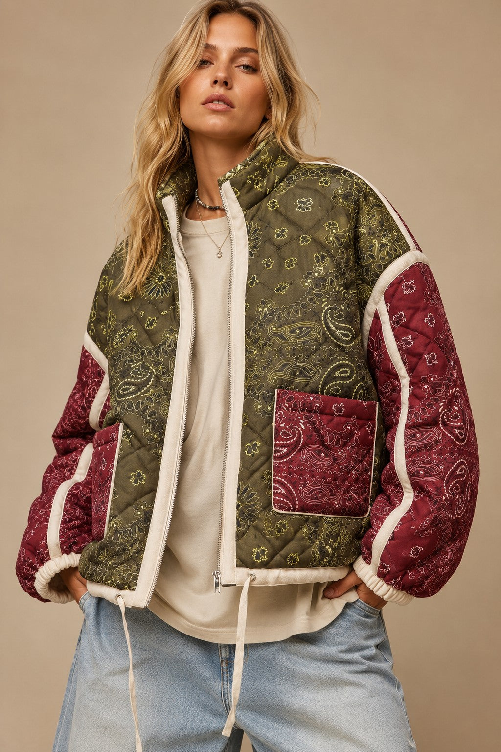 The Marley Jacket - Olive Combo
