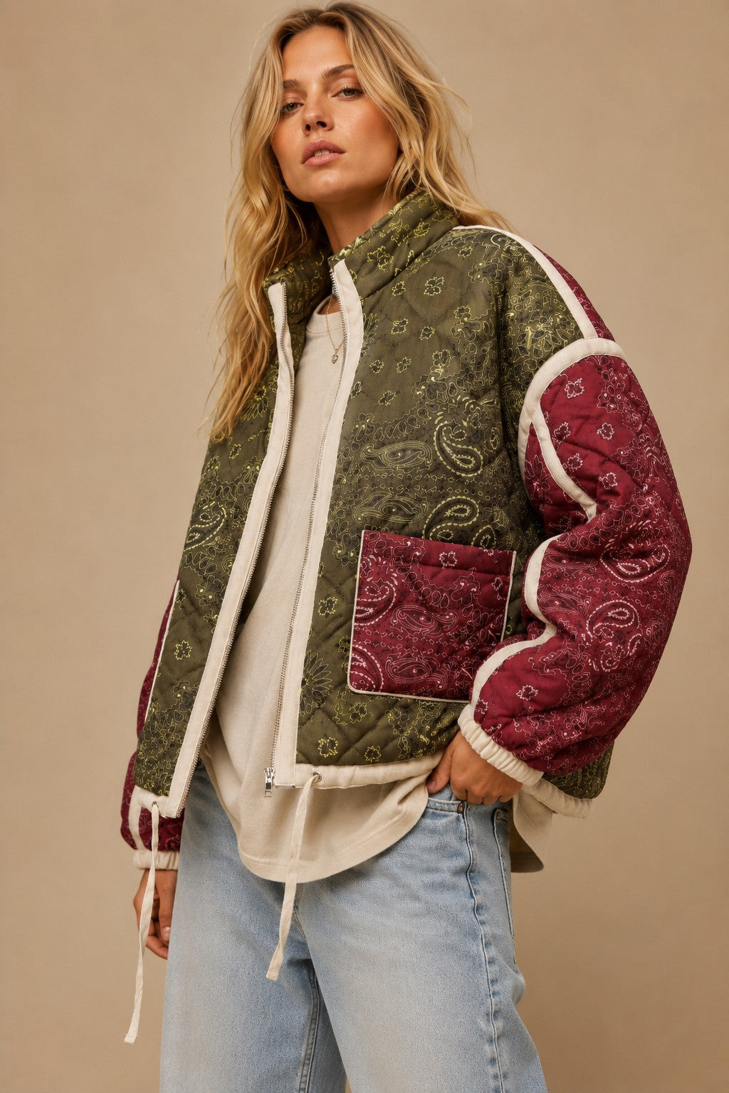 The Marley Jacket - Olive Combo