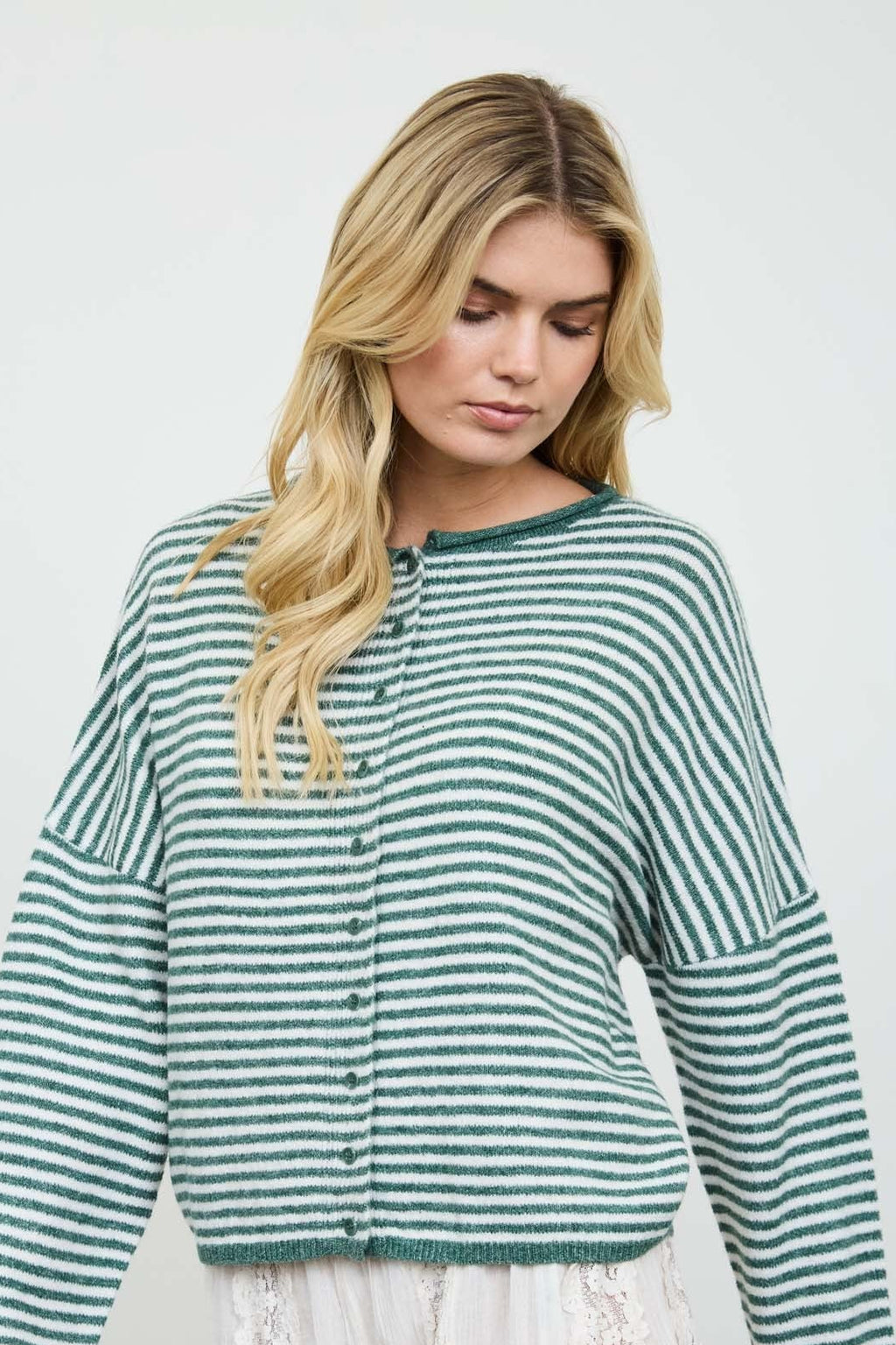The Hattie Cardigan - Green
