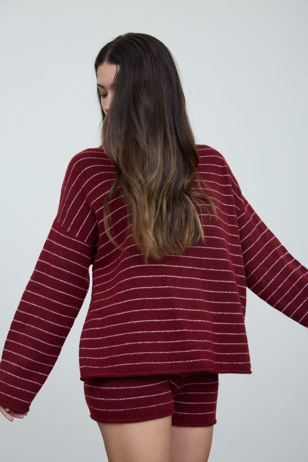 The Frankie Sweater - Burgundy