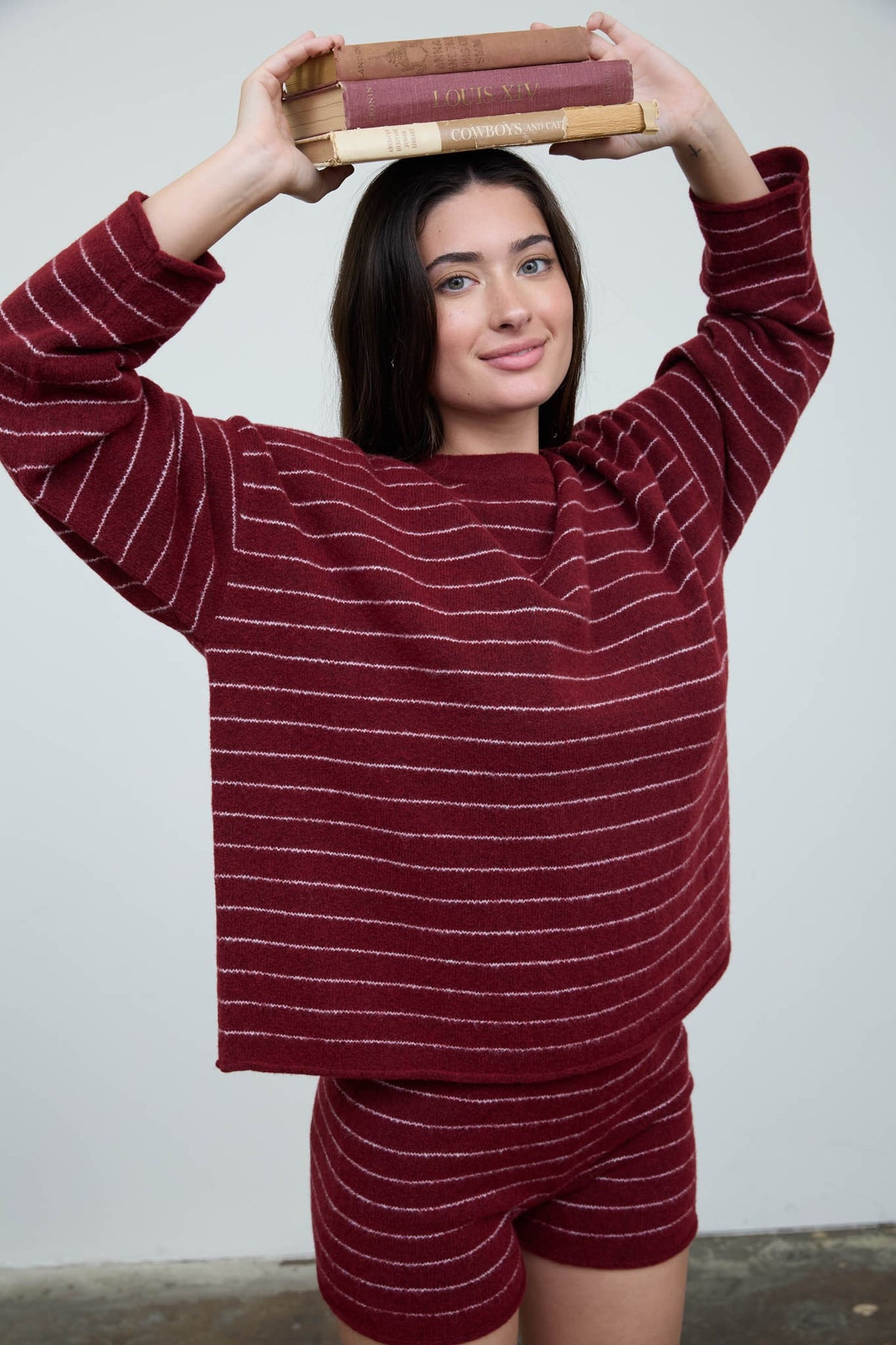 The Frankie Sweater - Burgundy