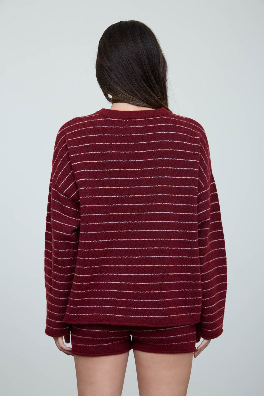 The Frankie Sweater - Burgundy