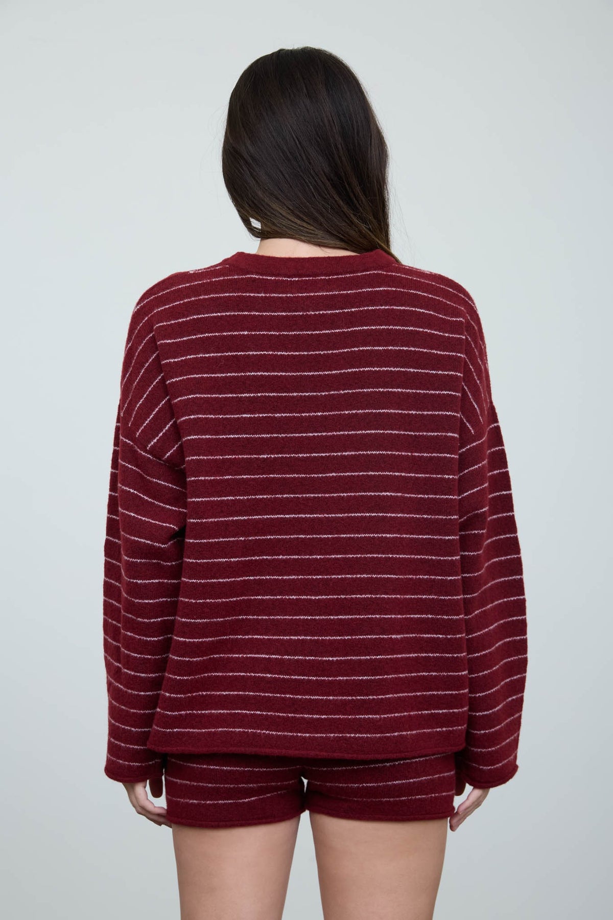 The Frankie Sweater - Burgundy