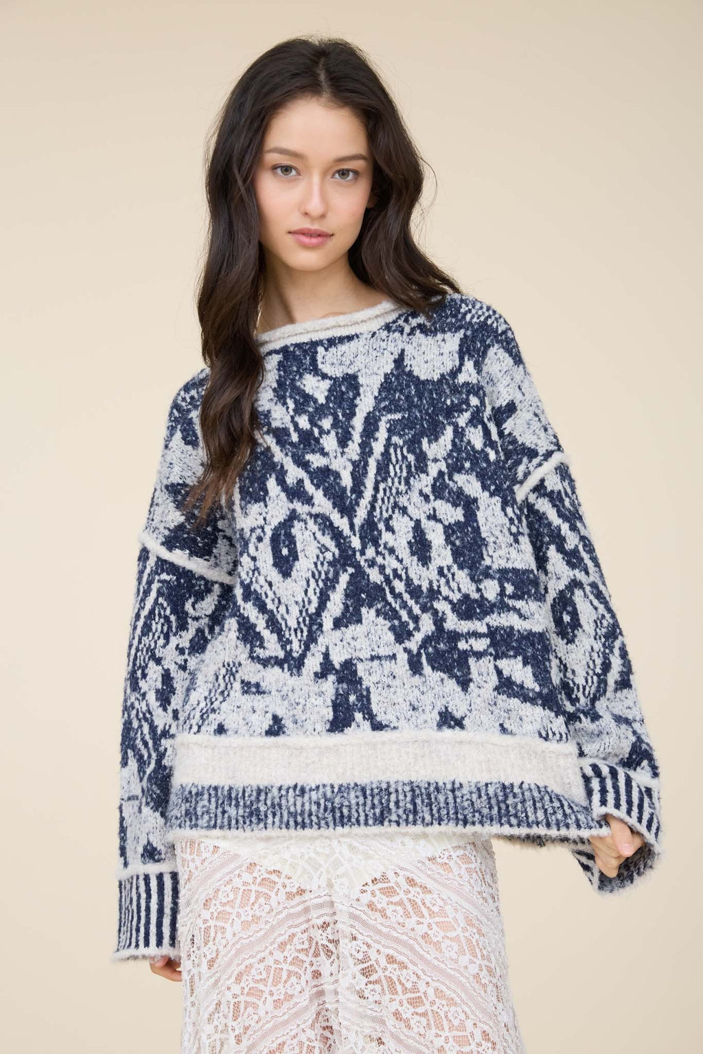 The Holly Sweater - Navy