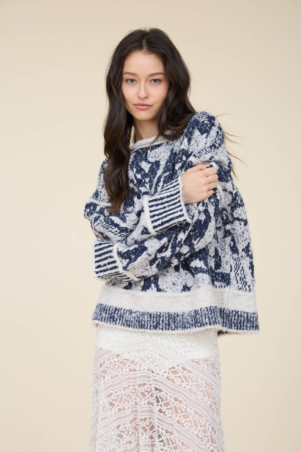 The Holly Sweater - Navy
