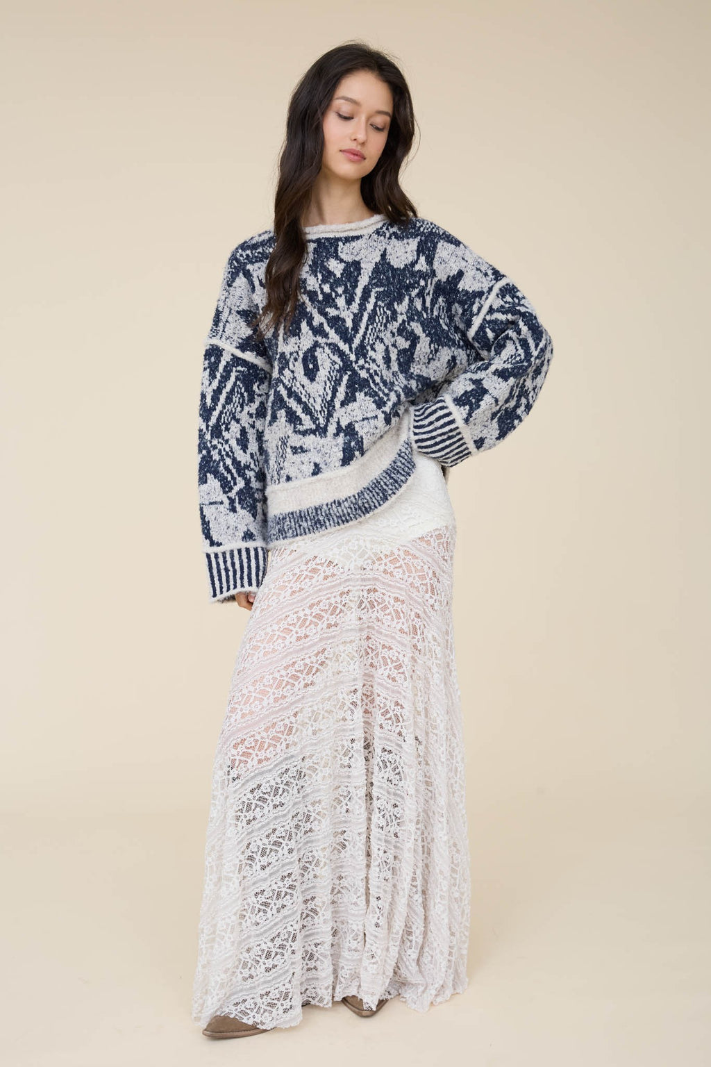 The Holly Sweater - Navy