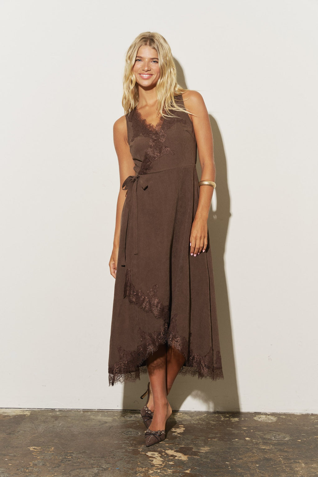 The Isabella Dress - Brown