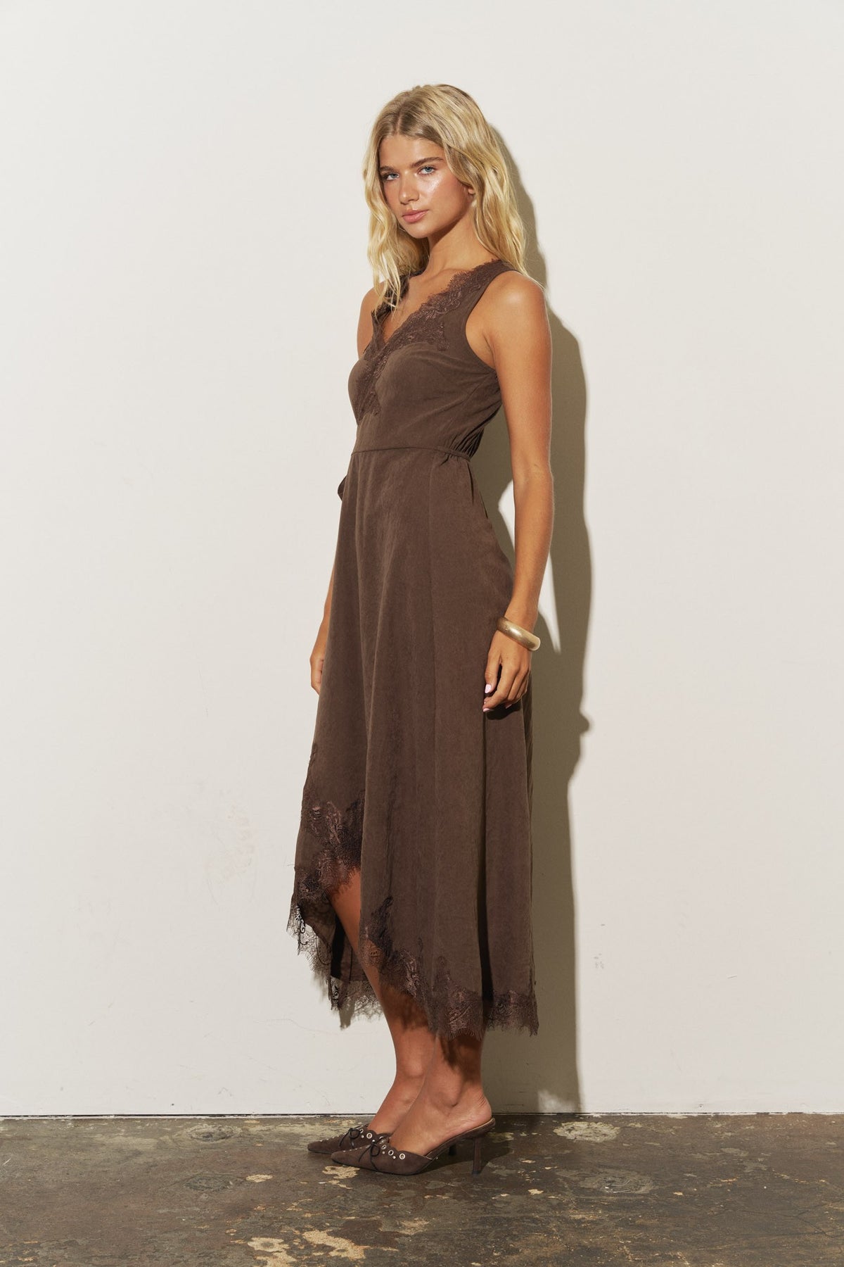 The Isabella Dress - Brown
