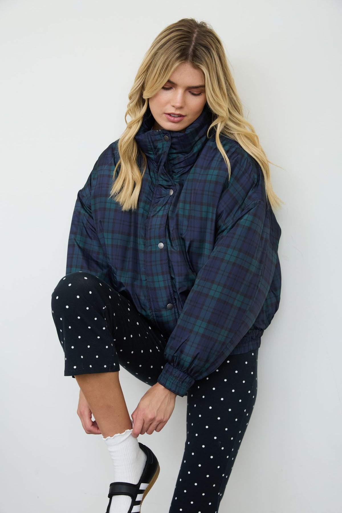 The Georgia Jacket - Hunter Green Plaid