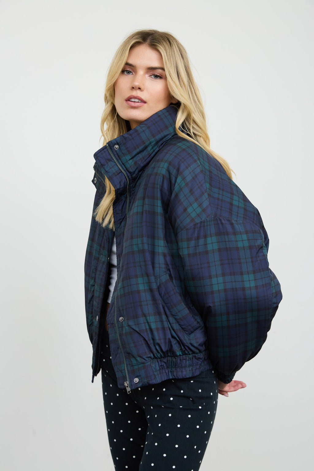 The Georgia Jacket - Hunter Green Plaid